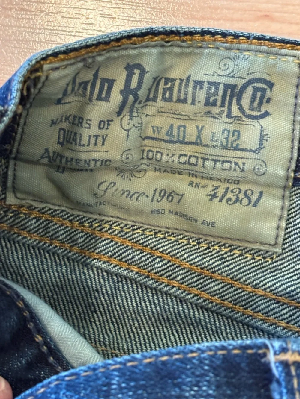 Polo by Ralph Lauren Relaxed Fit‎ Dark Blue Jeans